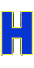 Bleu rebond alphabets