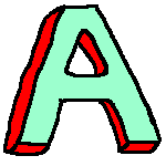 Lettres majuscules de couleur alphabets