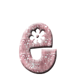 Rose avec des fleurs alphabets