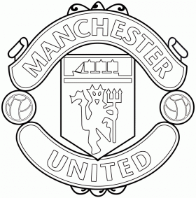 man utd crest coloring book pages - photo #5