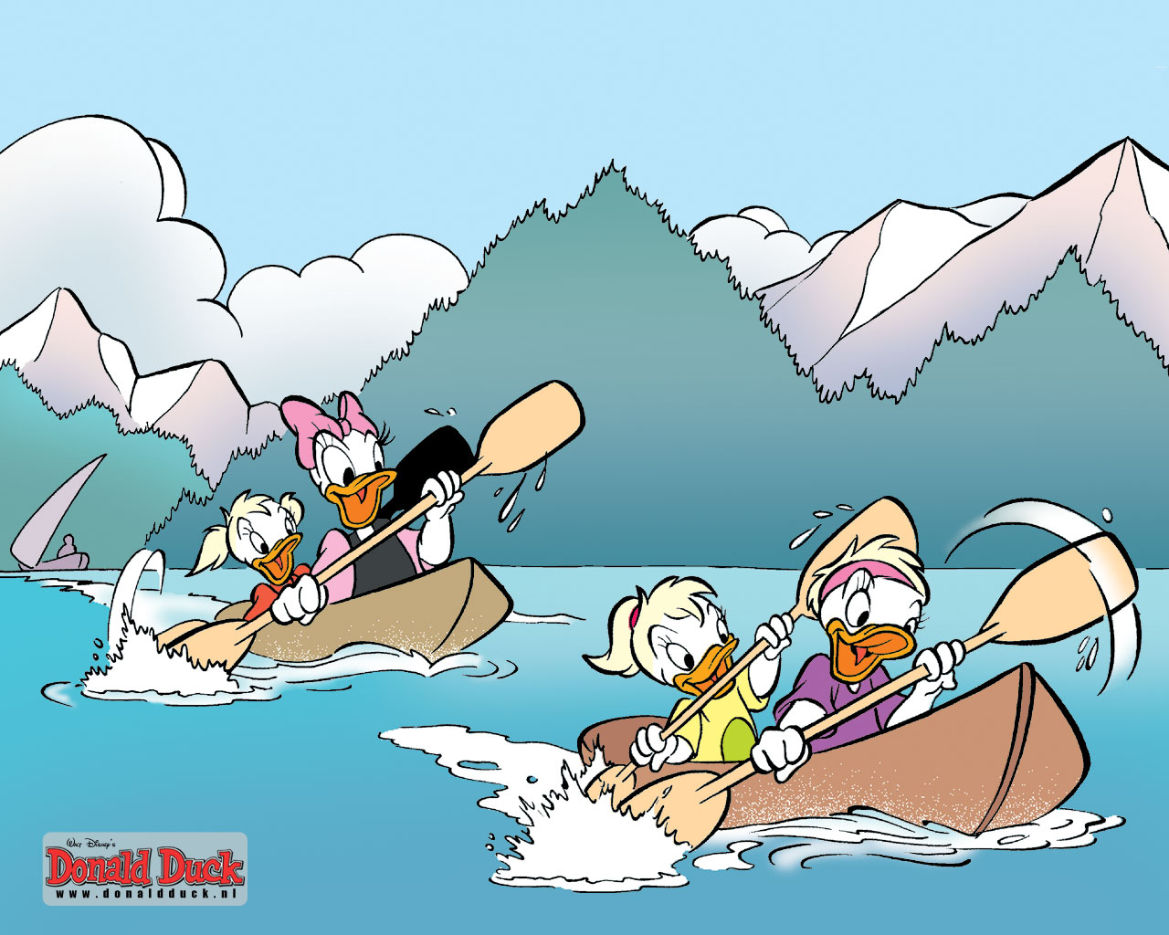 Donald duck et ses amis fonds ecran