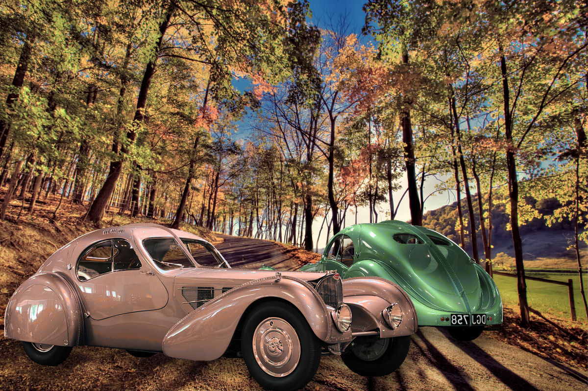 Bugatti 57sc atlantic 1936 fonds ecran