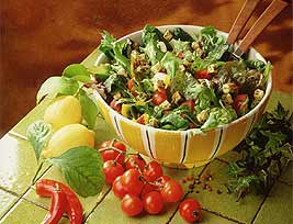 Salade aliments et boissons