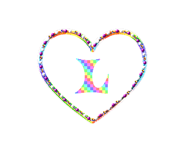 Alphabet colore de coeur