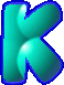 Ampoule bleue alphabets