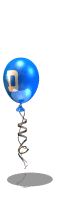Ballon bleu alphabets