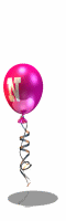 Ballon rose alphabets