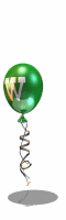 Ballon vert alphabets