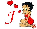 Betty boop valentine alphabets