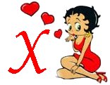 Betty boop valentine alphabets