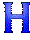 Bleu 14 alphabets