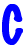 Bleu 17 alphabets