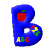 Bleu 7 alphabets