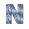 Bleu gris alphabets