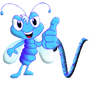 Bleu moustique alphabets