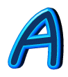 Bleu alphabets
