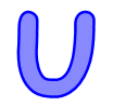 Bleue simple alphabets