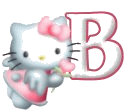 Bonjour kitty rose 2 alphabets
