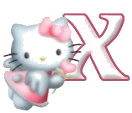Bonjour kitty rose 2 alphabets