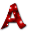 Boules rouges alphabets