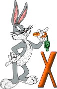 Bugs bunny glitter alphabets