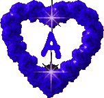Coeur bleu 2 alphabets