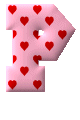 Coeur rose avec deux