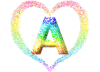 Coeurs de couleurs alphabets