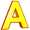 Deplacement jaune alphabets