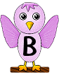 Differents oiseaux alphabets