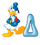 Donald duck attente alphabets