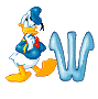 Donald duck attente alphabets