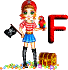 Fille pirate alphabets