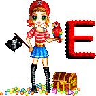 Fille pirate alphabets