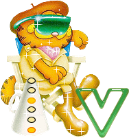 Garfield cool 2 alphabets