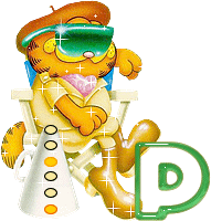Garfield cool 2 alphabets