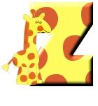 Girafe alphabets