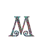 Glitter multiples alphabets