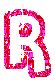 Glitter rose 4 alphabets