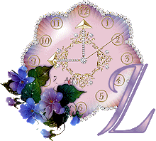 Horloge de fleurs de paillettes