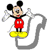 Mickey mouse transparent alphabets