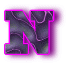 Neon noir alphabets