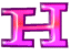 Neon rose alphabets