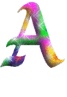 Paillettes arc en 3 alphabets