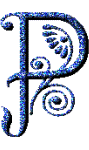 Paillettes bleu 2 alphabets