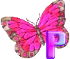 Papillons rose
