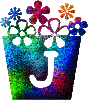 Pots de fleurs alphabets