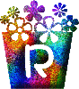Pots de fleurs alphabets
