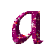 Purple glitter 2 alphabets