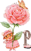 Rose avec la souris